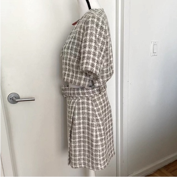 M. Zara Cut Out Plaid Dress - Picture 6 of 6